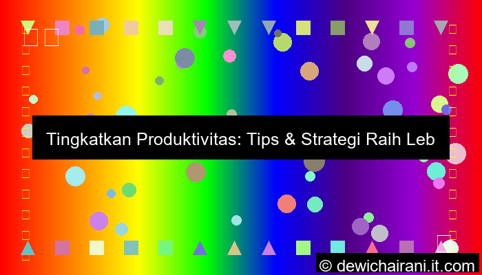 ilustrasi meningkatkan produktivitas