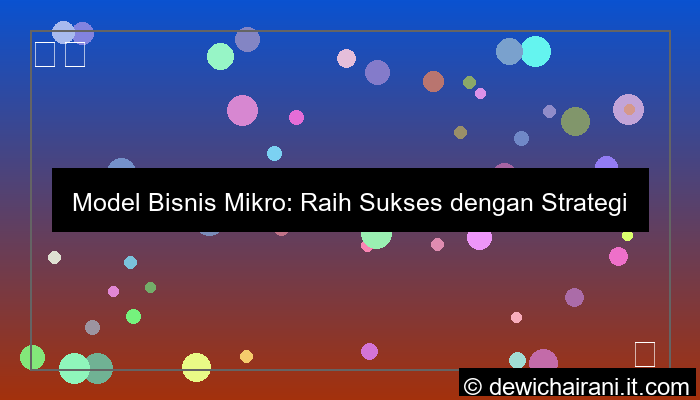 grafik model bisnis mikro