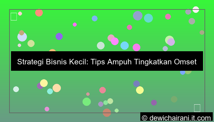 strategi bisnis kecil